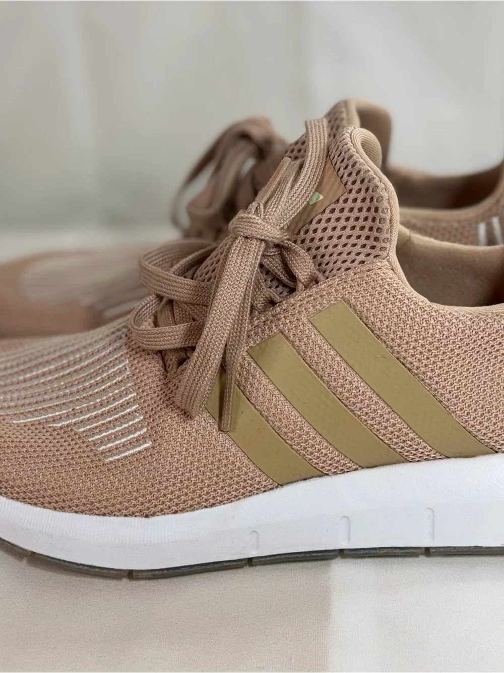adidas Women’s Blush Knit Athletic Sneakers with White Accents